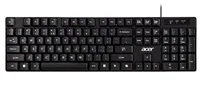 ACER drátová klávesnice AKW100,USB 2.0,5 mil. úhozů,voděodolná,Black