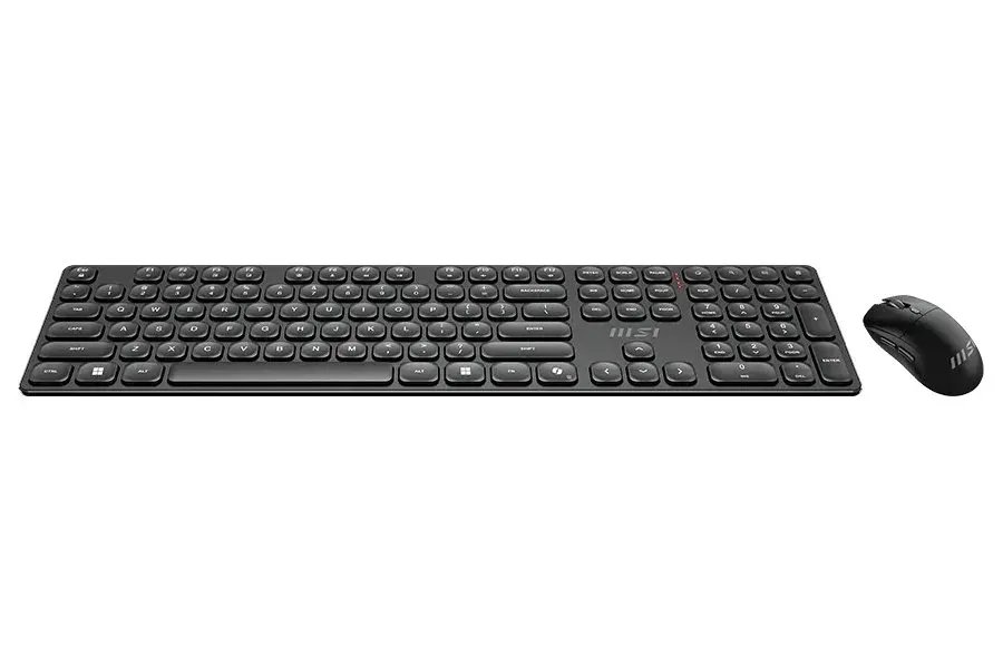 MSI set klávesnice s myší FORGE K210 Wireless Combo Black/ bezdrátový/ černý/ dobíjecí/ USB/ CZ+SK layout