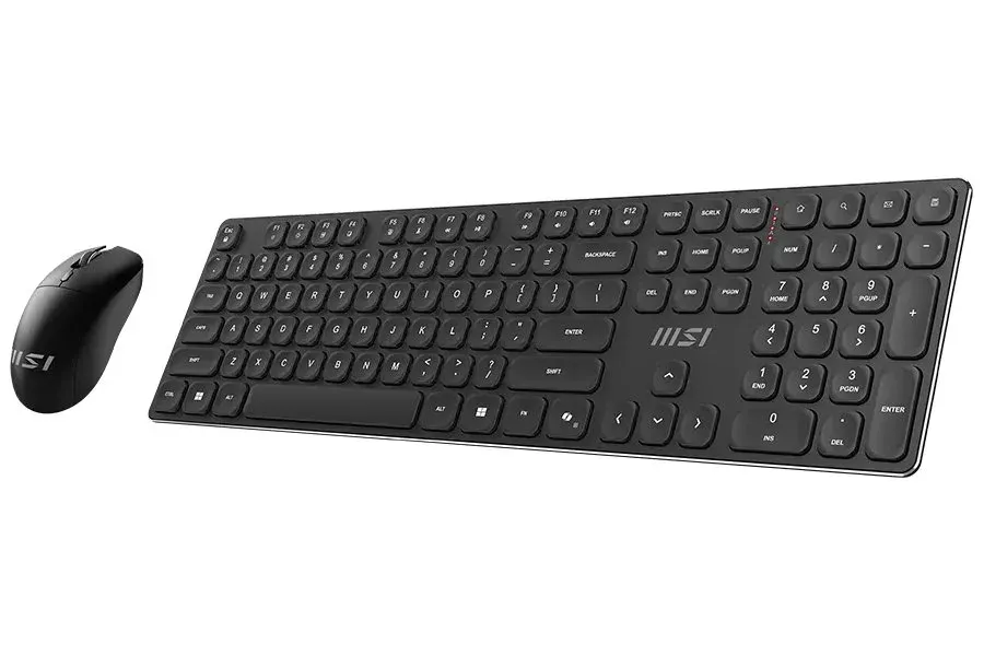 MSI set klávesnice s myší FORGE K210 Wireless Combo Black/ bezdrátový/ černý/ dobíjecí/ USB/ CZ+SK layout