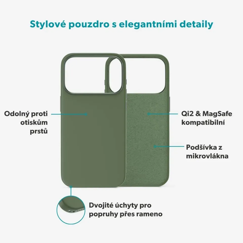 Epico Silicone Mag+ Case iPhone 17 Pro/18 Pro khaki