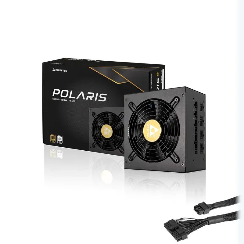 CHIEFTEC zdroj Polaris Series, PPS-750FC, 750W, ATX-12V V.2.4, PS2, 12cm fan, Active PFC, Modular, 80+ Gold