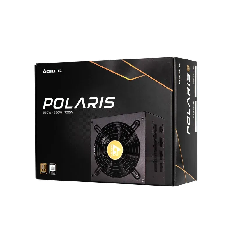 CHIEFTEC zdroj Polaris Series, PPS-750FC, 750W, ATX-12V V.2.4, PS2, 12cm fan, Active PFC, Modular, 80+ Gold