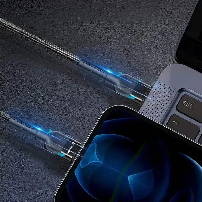 Colorway Datový Kabel USB-C/ USB-C/ 3A/ Fast Charging 60W/ 1m/ černý
