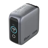 VERBATIM Mini GaN Nabíječka s displejem 100W, 2xUSB-C, 1xUSB-A, šedá