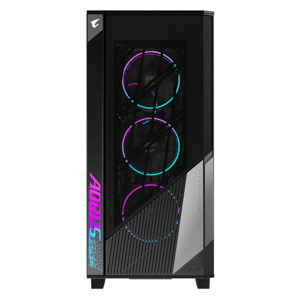 GIGABYTE herní skříň case GB-AC500G ST RGB Lighting, Mid Tower, temperované sklo