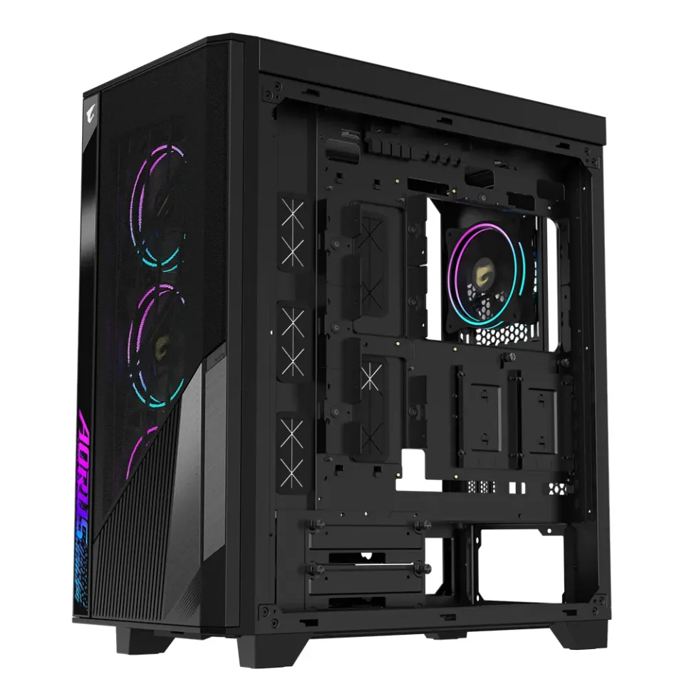 GIGABYTE herní skříň case GB-AC500G ST RGB Lighting, Mid Tower, temperované sklo