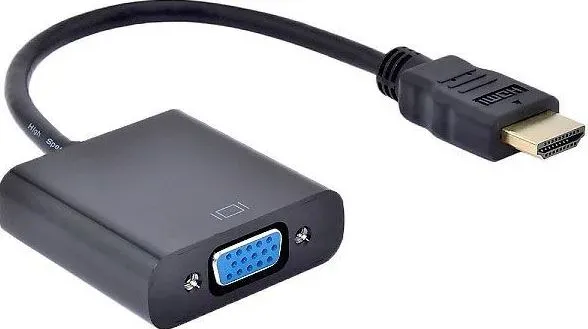 PremiumCord Převodník HDMI na VGA se zvukem 3,5mm stereo jack - černý