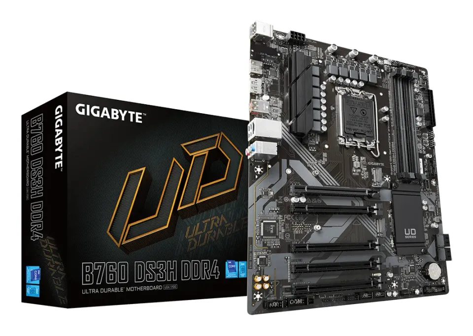 GIGABYTE MB Sc LGA1700 B760 DS3H DDR4, Intel B760, 4xDDR4, 1xDP, 1xHDMI