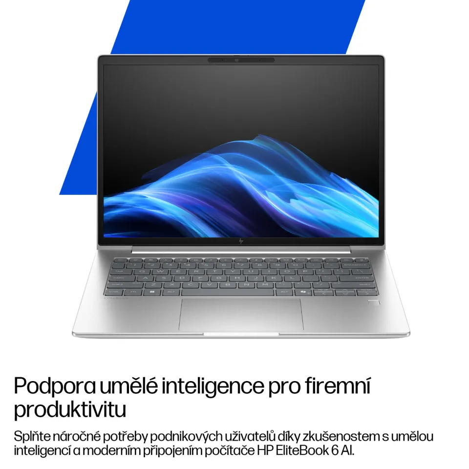 HP NTB EliteBook 6 G1i 16" U5-225U WUXGA 300FHD, 1x16GB, 512GB, WiFi7, BT, FpS, backlit keyb, Win11Pro, 3y onsite