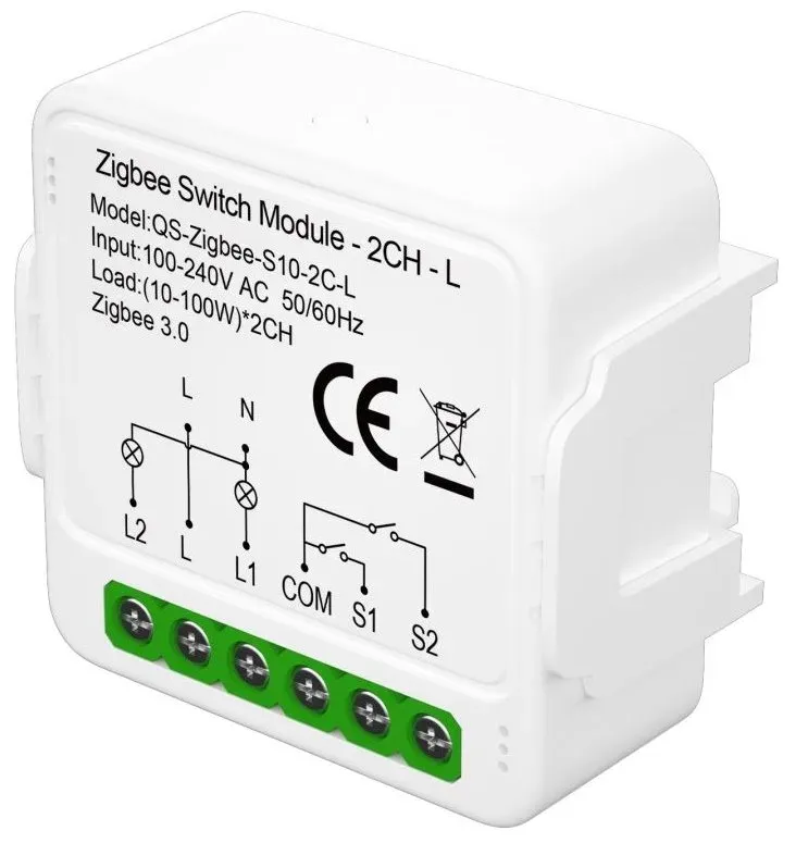 IMMAX NEO SMART kontroler (L) V8 2-tlačítkový Zigbee 3.0, TUYA