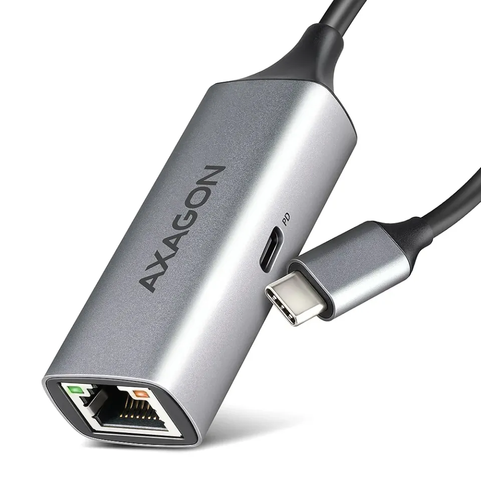 AXAGON ADE-TXPD, USB-C 3.2 Gen 1 - Gigabit Ethernet síťová karta, Asix AX88179,