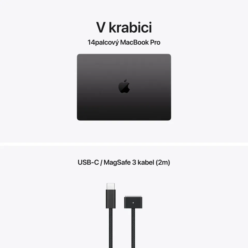 Apple MacBook Pro 14"/M5 Pro/14,2"/3024x1964/24GB/2TB/M5 Pro/Tahoe/Space Black/1R