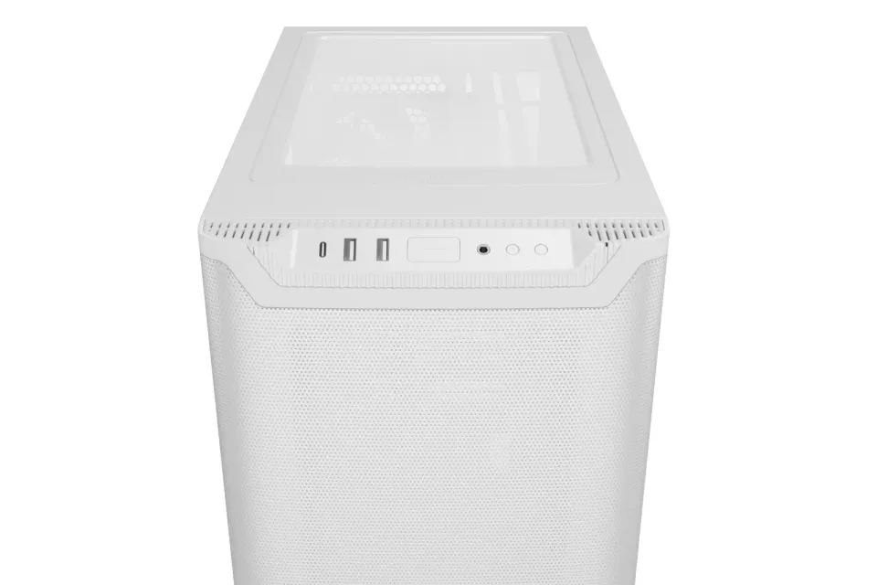 Be quiet! skříň PURE BASE 501 Airflow / ATX / 2x140mm fan / USB-C / perforovaný přední panel / bílá
