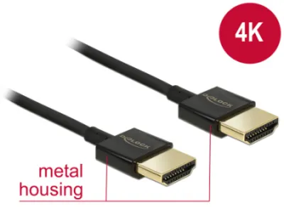 Delock Kabel High Speed HDMI s Ethernetem - HDMI-A samec > HDMI-A samec 3D 4K 0, (84786)