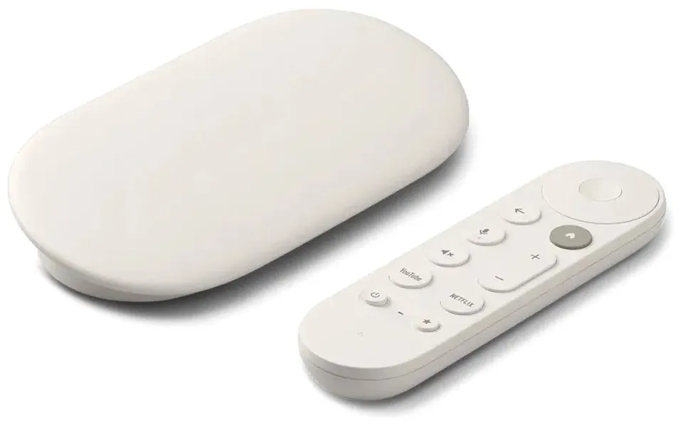 Google TV Streamer 4K/ 4GB RAM/ 32GB úložistě/ HDMI/ USB-C/ BT/ WI-Fi/ LAN/ Google TV/ Porcelain/ bez adaptéru