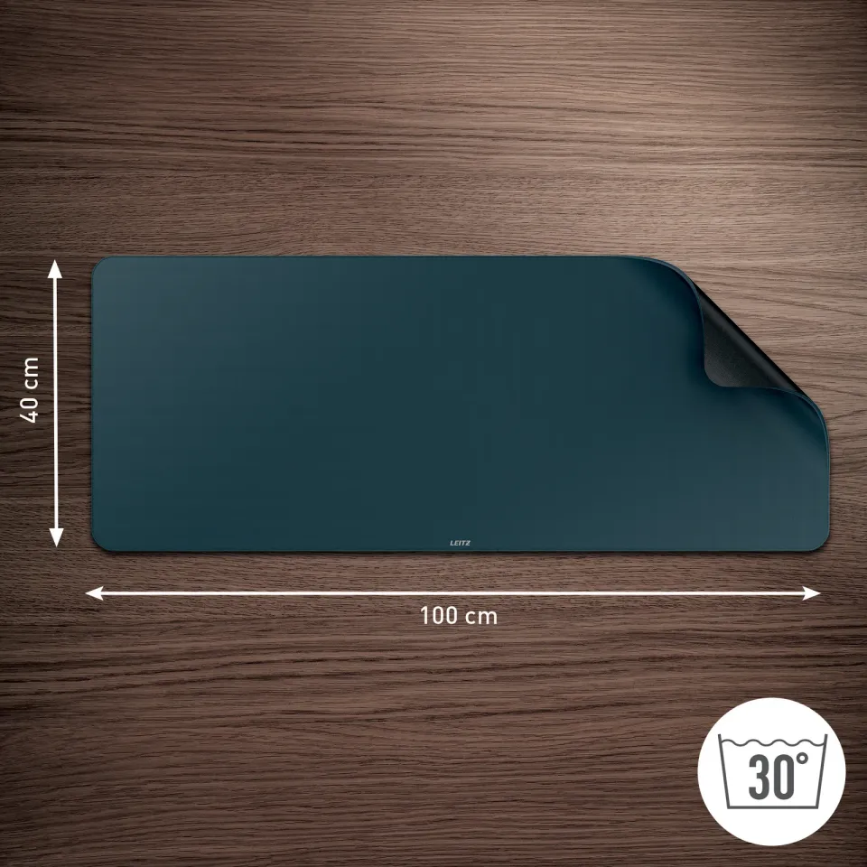 LEITZ podložka na stůl XL 100x40cm sametově šedá