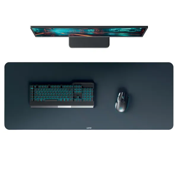 LEITZ podložka na stůl XL 100x40cm sametově šedá