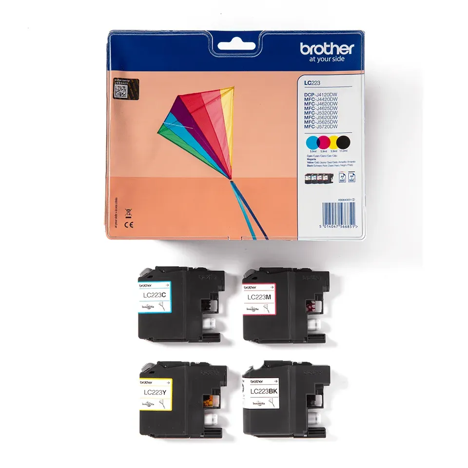 Brother LC-223VALBP (inkoust multipack - černá + tři barvy)