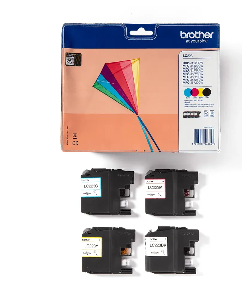 Brother LC-223VALBP (inkoust multipack - černá + tři barvy)