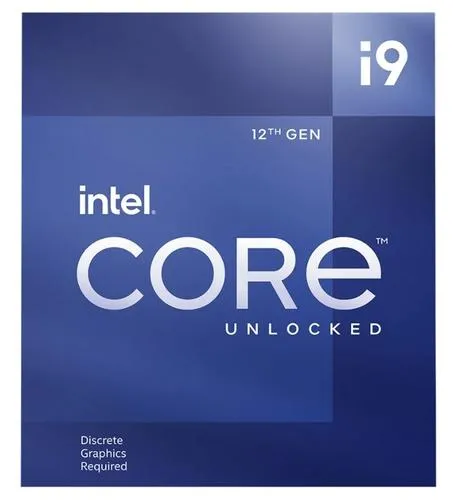 INTEL cpu CORE i9-12900KF (použitý) socket1700 Alder Lake BOX 125/241W 12.generace (bez chladiče, od 2.4GHz do 5.2GHz, 16x jádro, 24x vlákno, 30MB cache, pro DDR4 do 3200, pro DDR5 do 4800), virtualizace
