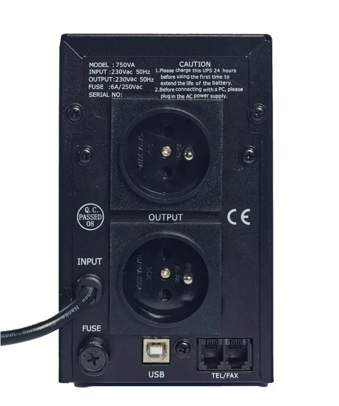 EUROCASE UPS EA200LED 750VA line interactive