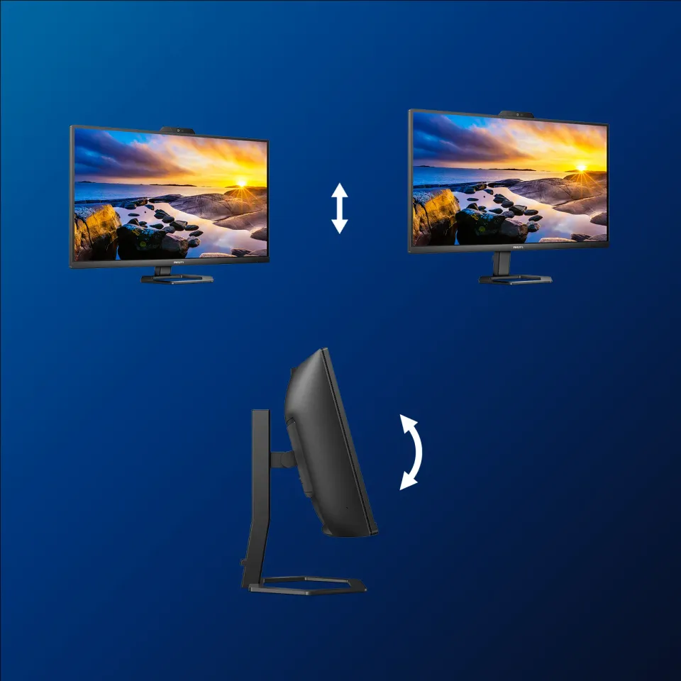 Philips MT VA LED 34" 34E1C5600HE/00 - VA panel, 3440x1440, HDMI, DP, USB-C, USB, repro, nast vysky, webcam