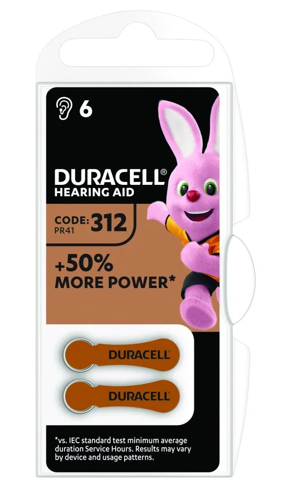 Duracell baterie do naslouchadel HA 312 6ks