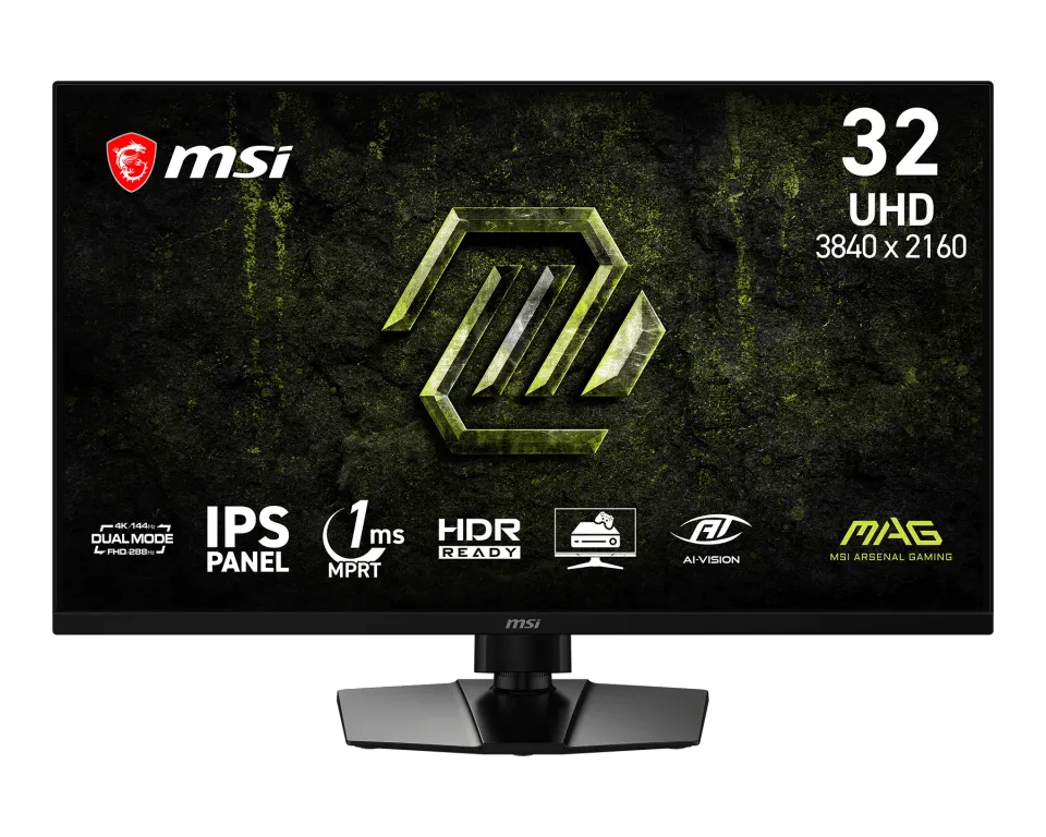 MSI MAG 321UPD E1 Gaming monitor 31,5" IPS/3840x2160(UHD)/144Hz (288Hz - FHD)/1m