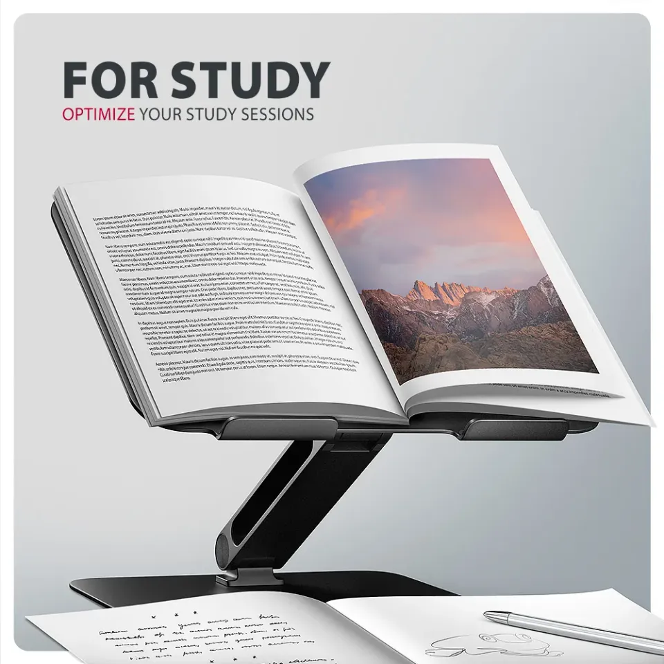 AXAGON STND-LQB hliníkový HQ stojan na notebook 10"-17.3" nastavitelná výška a ú