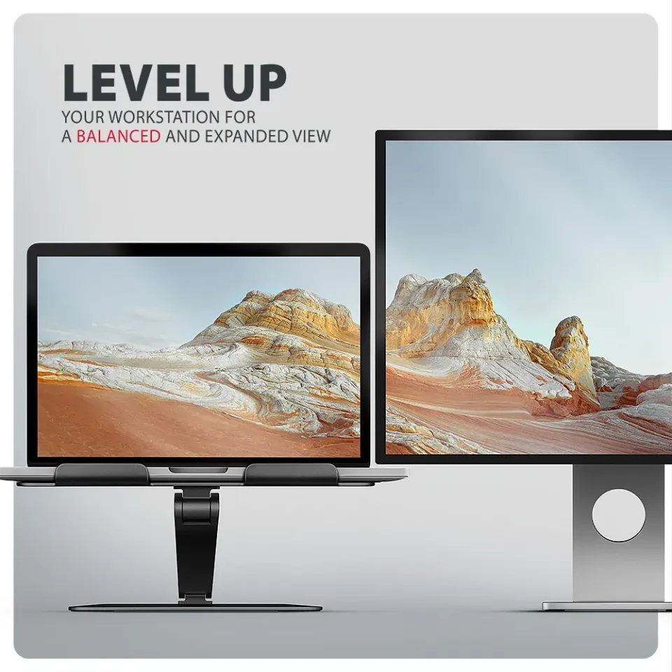 AXAGON STND-LQB hliníkový HQ stojan na notebook 10"-17.3" nastavitelná výška a ú