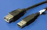 KABEL USB A-A prodlužovací 3.0m 2.0 480Mb/s - černý High Quality
