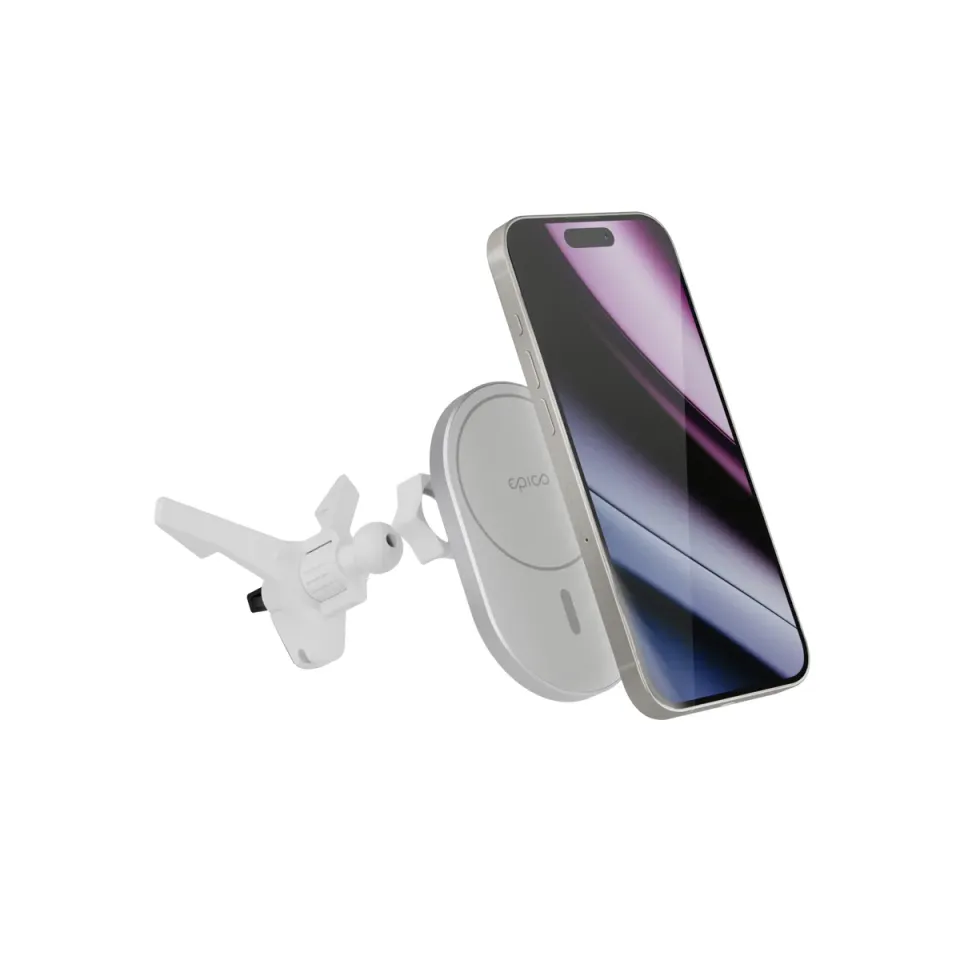 Epico Ellipse MagSafe Car Charger - stříbrná
