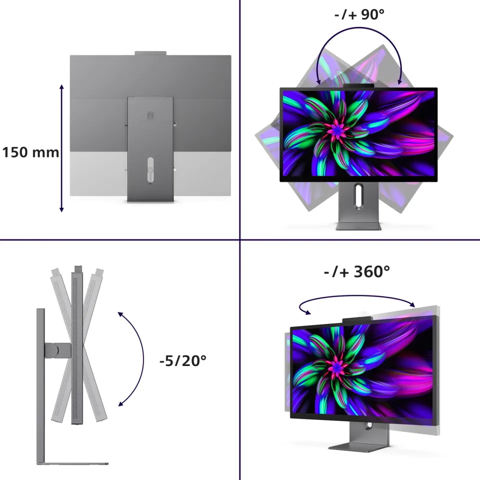 Philips LCD 27E3U7903 27" IPS 5K/5120x2880@70Hz/4ms/500cd/HDMI/2xUSB/TB4/USB-C d