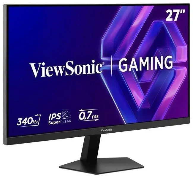 ViewSonic VX2738-2K 27" IPS QHD 2560x1440 flat 0.7ms MPRT 340Hz gaming monitor, 2 HDMI, DisplayPort, úzký rámeček