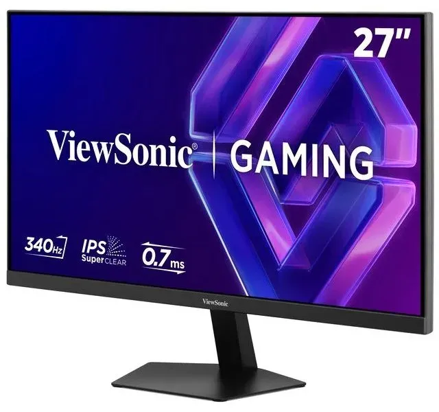 ViewSonic VX2738-2K 27" IPS QHD 2560x1440 flat 0.7ms MPRT 340Hz gaming monitor, 2 HDMI, DisplayPort, úzký rámeček