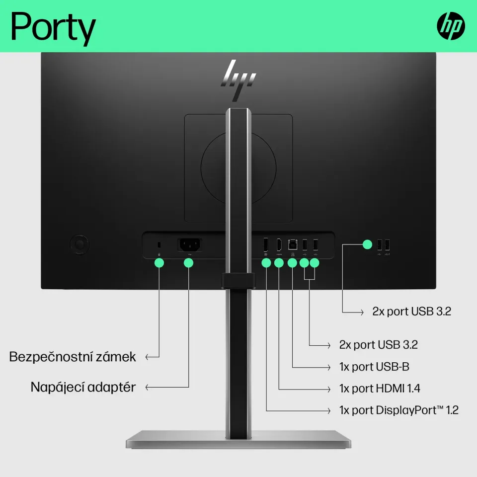 HP LCD E22 G5 21,5" IPS/FHD/5ms/250 nits/1000:1/DP/HDMI/4xUSB 3.2/LED micro-edge