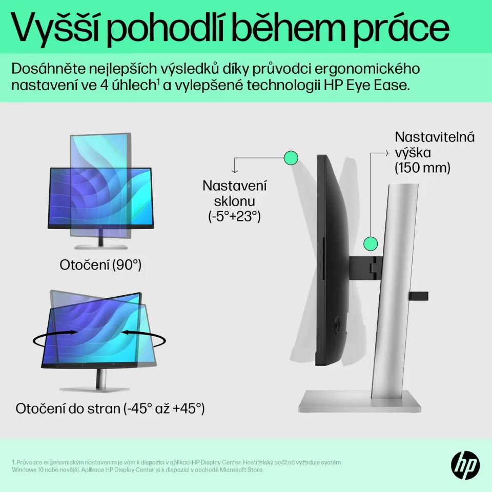 HP LCD E22 G5 21,5" IPS/FHD/5ms/250 nits/1000:1/DP/HDMI/4xUSB 3.2/LED micro-edge