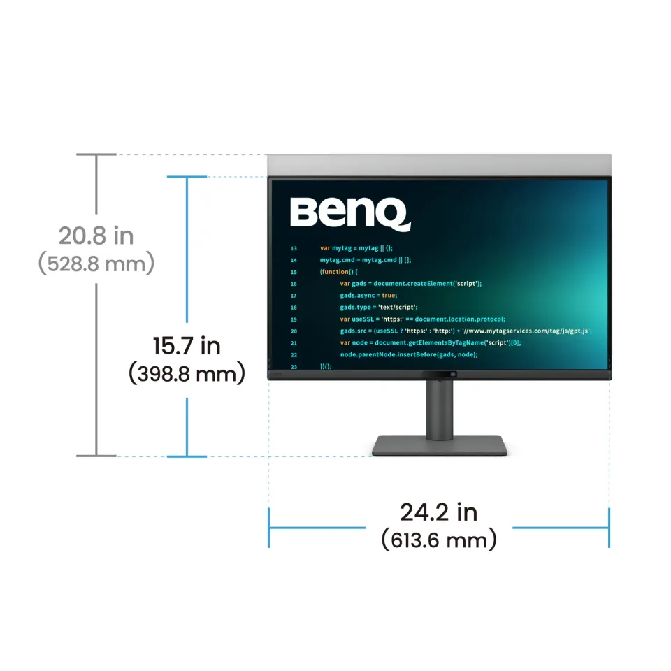 BENQ 27" LED RD270Q/ 2560x1600/ IPS panel/ 1300:1/ 5ms/ HDMI/ DP/USB-C/Pivot/výškově nast./ eye care features/ černý