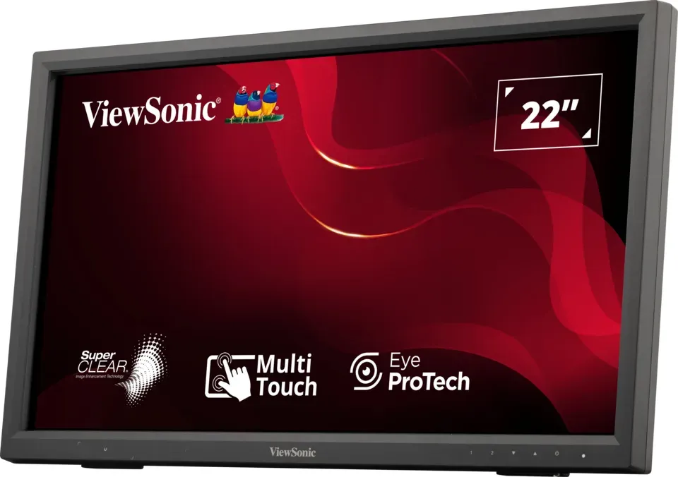 ViewSonic TD2223 / 22"/ IR Touch/ TN / 16:9/ 1920x1080/ 5ms / 250cd/m2 / DVI / HDMI/ VGA / USB/ Repro / Bookstand
