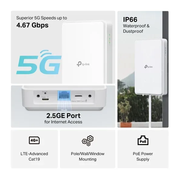 TP-Link NE200-Outdoor 5G outdoorový router