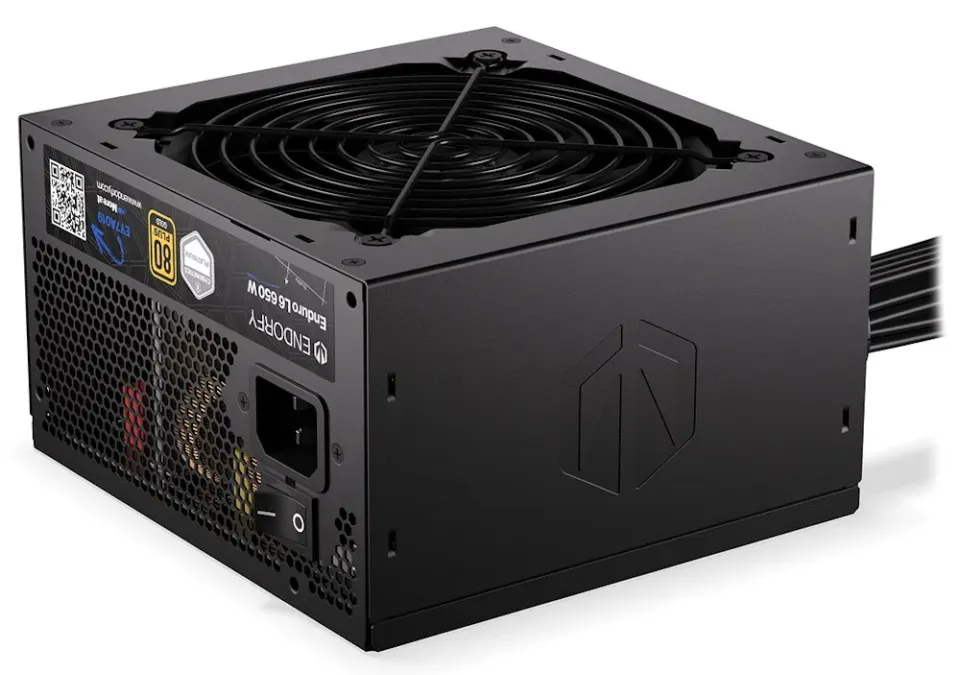 Endorfy Enduro L6 650W, Zdroj, ATX 3.1, 650W, aktivní PFC, 120mm ventilátor, PCI
