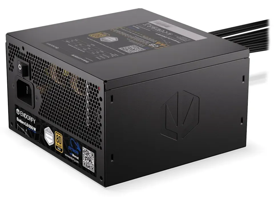 Endorfy Enduro L6 650W, Zdroj, ATX 3.1, 650W, aktivní PFC, 120mm ventilátor, PCI