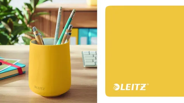 LEITZ Kelímek na tužky Cosy, teplá žlutá