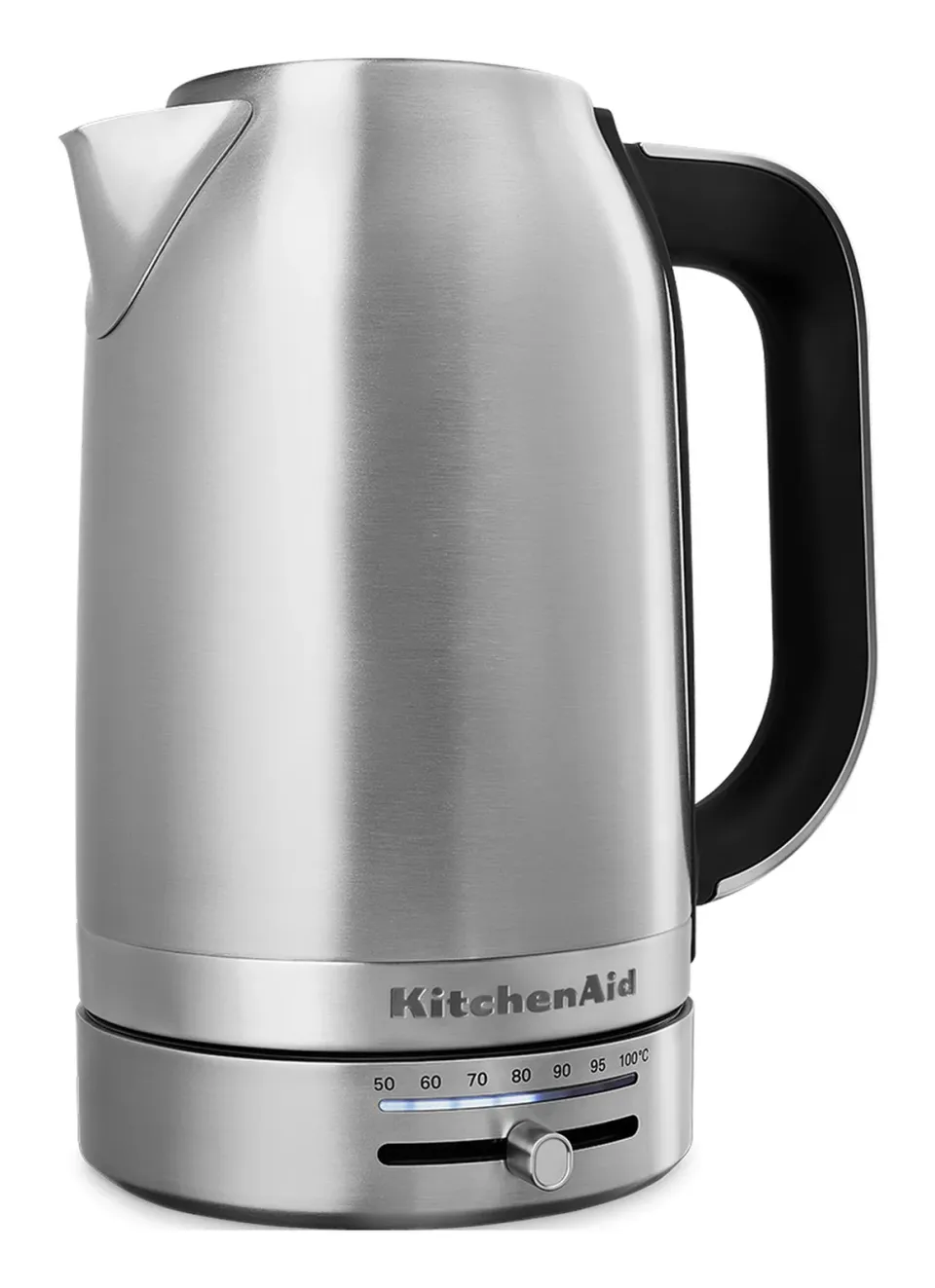 KitchenAid 5KEK1701ESX rychlovarná konvice stříbrná, 1,7 l, 2400 W, regulace teploty 50-100 °C, Keep Warm, nerezová