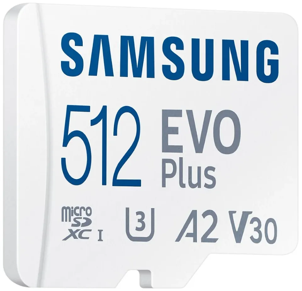 SAMSUNG micro SD card SDXC 512GB EVO PLUS class10 UHS-I U3 V30 (+ 1x adapter microSD na SD)