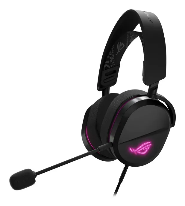 ASUS sluchátka ROG Pelta Core, USB-C, ARGB, černá