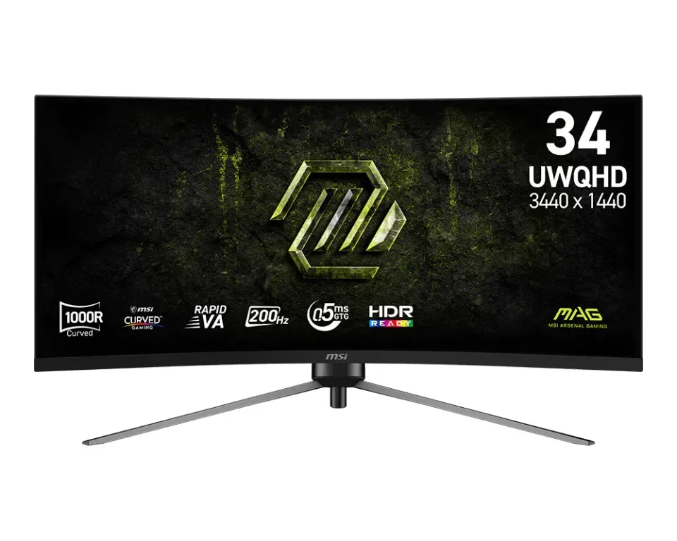 MSI MAG/345CQRF E20/34"/VA/UWQHD/200Hz/0,5ms/Černá/3R
