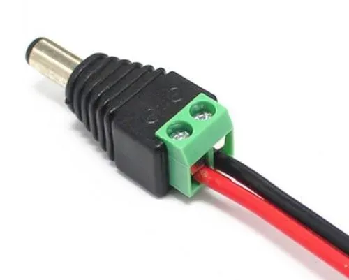 DCSV21 DC napájecí konektor 2.1mm se svorkovnicí - male