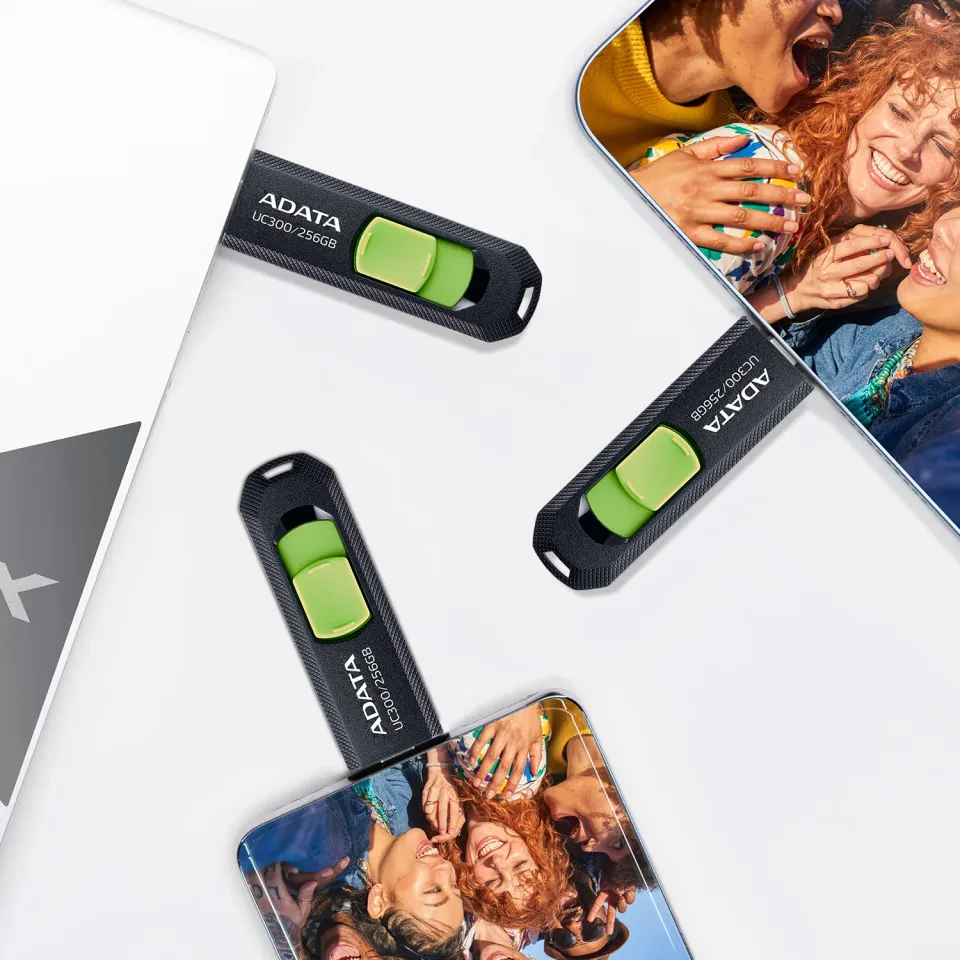 ADATA UC300/64GB/USB 3.2/USB-C/Černá