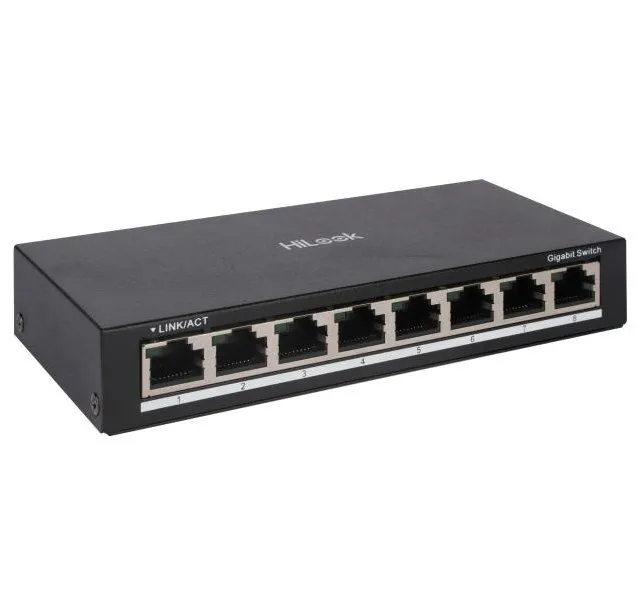 HiLook Powered by HIKVISION switch NS-0508/ 8x port/ 1000 Mbps RJ45 ports/ 1 Gbps/ Kov